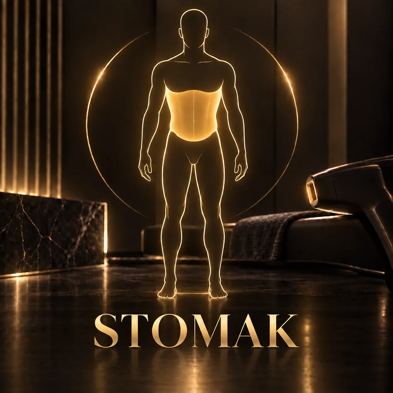 Laserska epilacija - Stomak